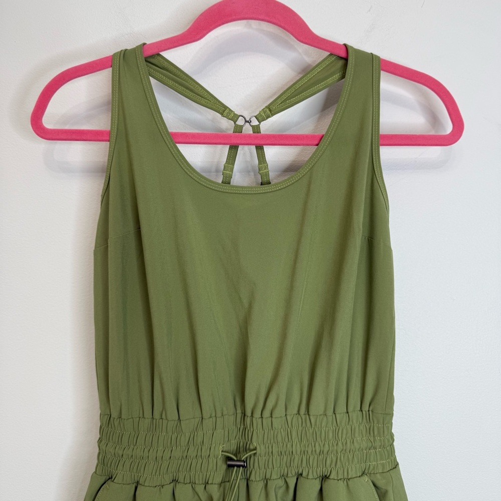 Abercrombie & Fitch Green Athletic Shorts Romper Women's Small Travel Athletic - Picture 5 of 13